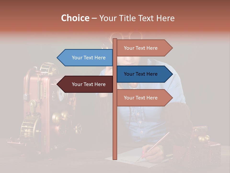 Beautiful Looking Glass PowerPoint Template
