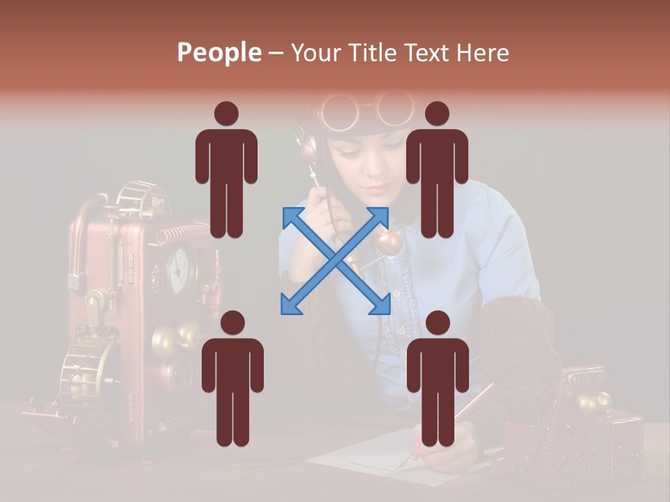 Beautiful Looking Glass PowerPoint Template
