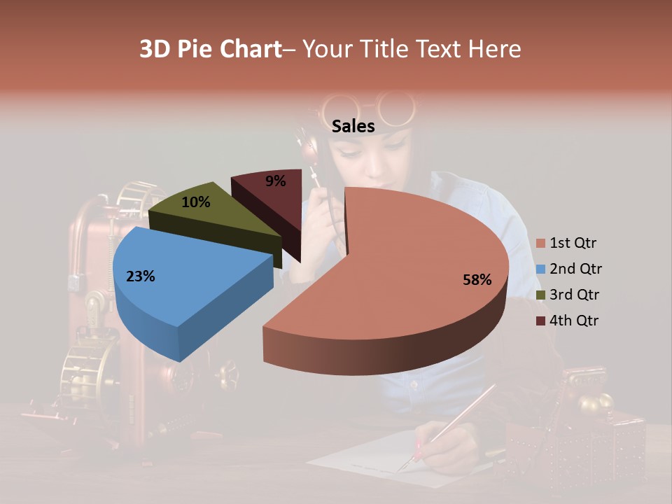 Beautiful Looking Glass PowerPoint Template