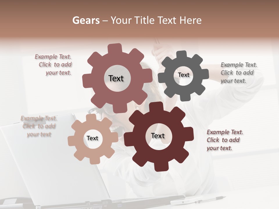 Angry Failure White Collar Worker PowerPoint Template