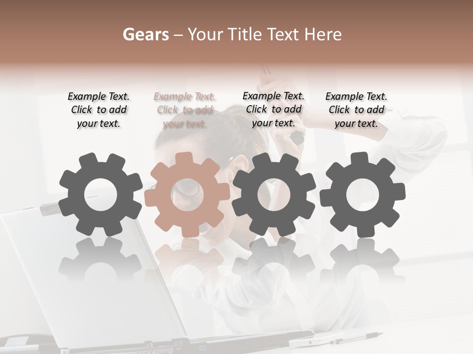 Angry Failure White Collar Worker PowerPoint Template