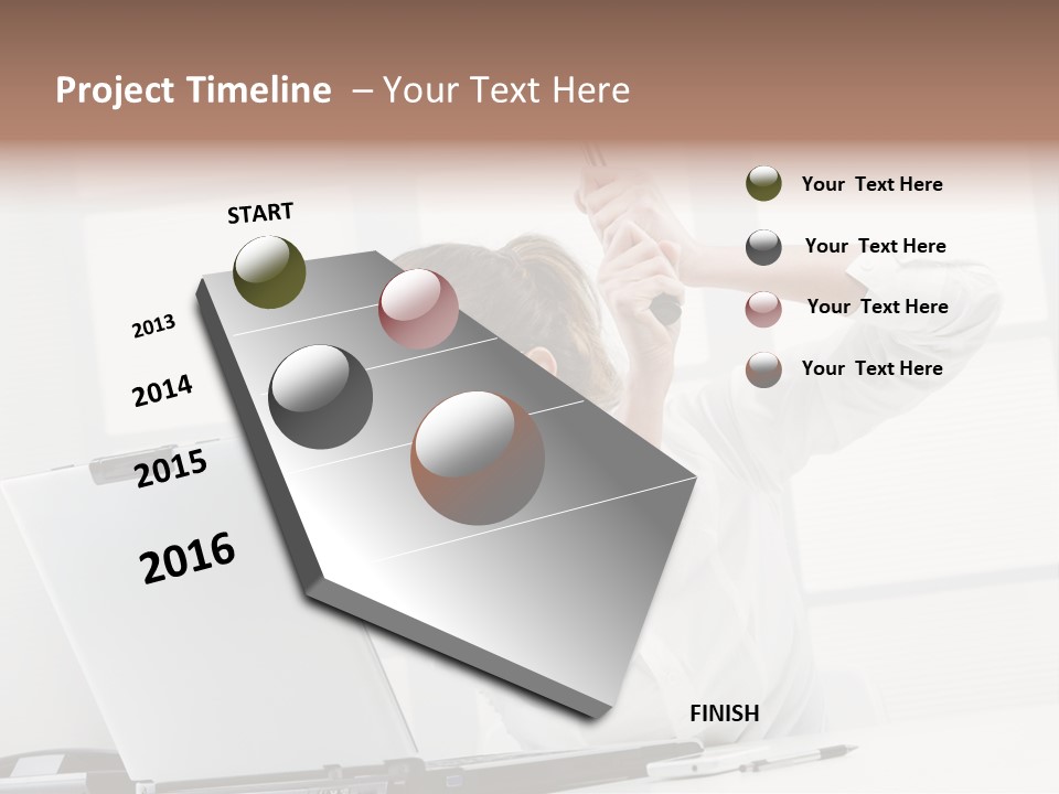 Angry Failure White Collar Worker PowerPoint Template