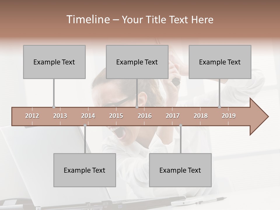Angry Failure White Collar Worker PowerPoint Template