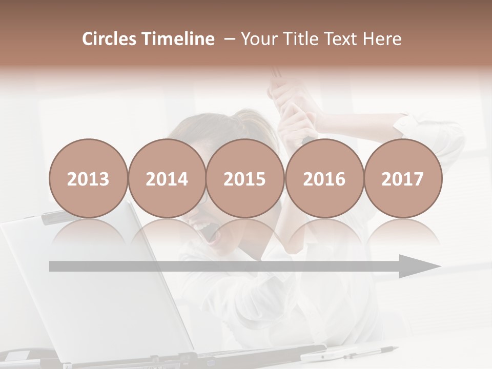 Angry Failure White Collar Worker PowerPoint Template