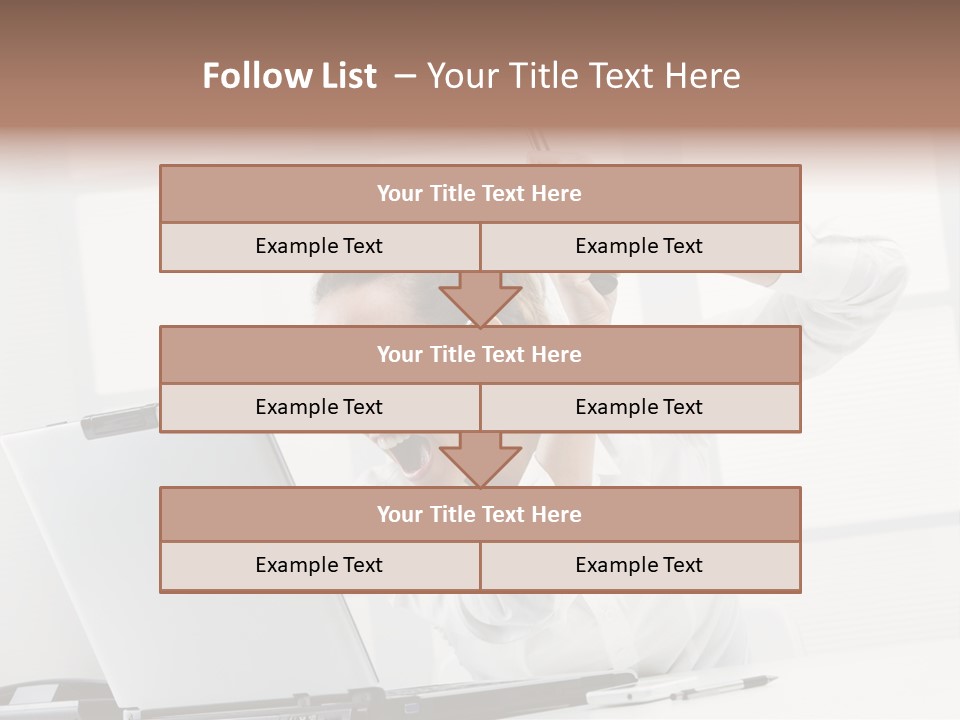 Angry Failure White Collar Worker PowerPoint Template