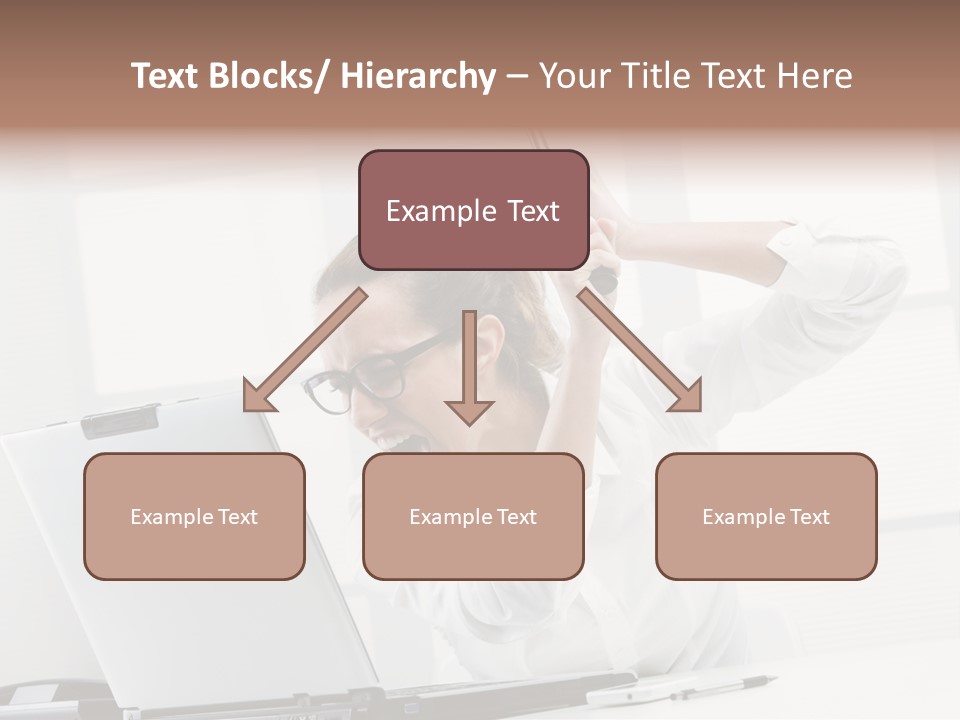 Angry Failure White Collar Worker PowerPoint Template
