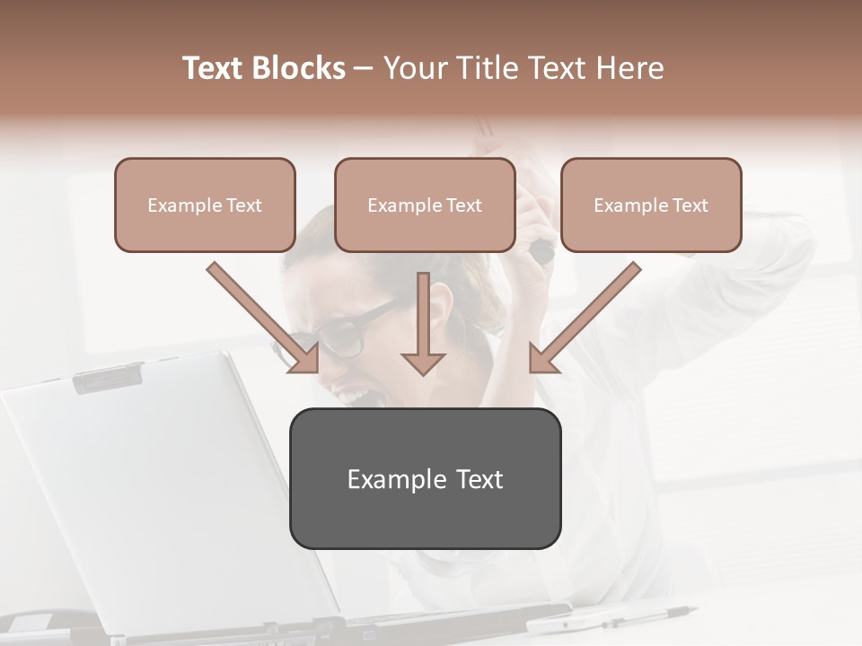 Angry Failure White Collar Worker PowerPoint Template