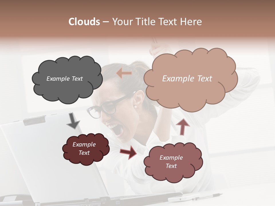 Angry Failure White Collar Worker PowerPoint Template