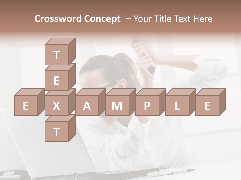 Angry Failure White Collar Worker PowerPoint Template