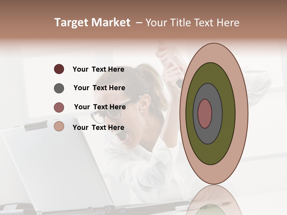 Angry Failure White Collar Worker PowerPoint Template