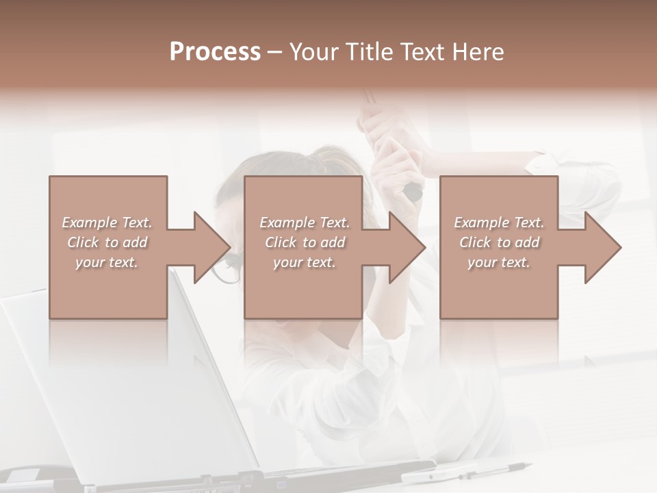 Angry Failure White Collar Worker PowerPoint Template