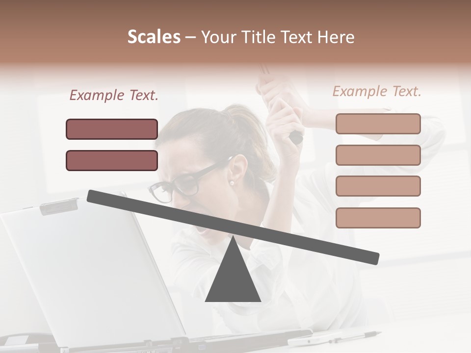 Angry Failure White Collar Worker PowerPoint Template