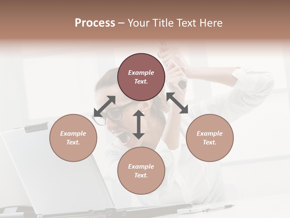 Angry Failure White Collar Worker PowerPoint Template