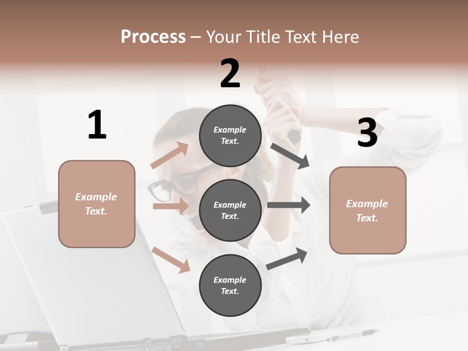 Angry Failure White Collar Worker PowerPoint Template