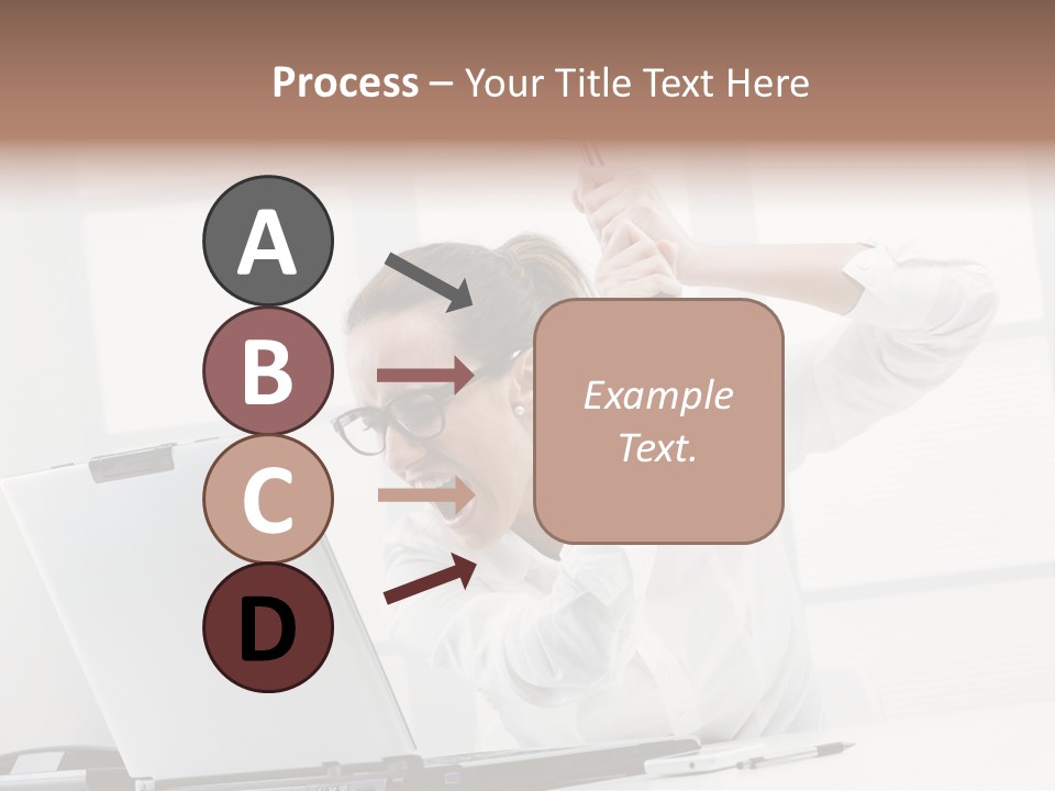 Angry Failure White Collar Worker PowerPoint Template