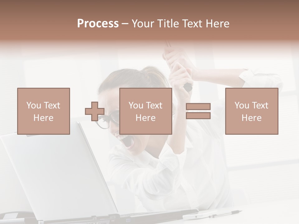 Angry Failure White Collar Worker PowerPoint Template