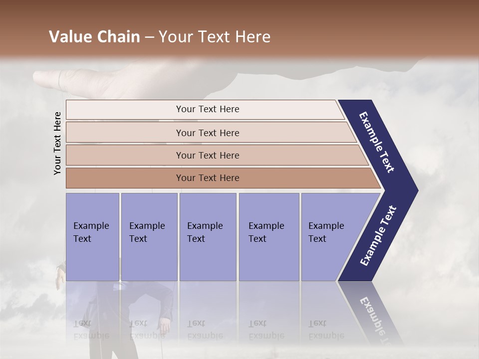 Controlled Caucasian Marionette PowerPoint Template
