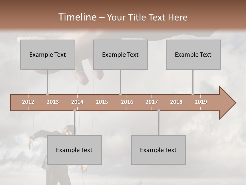 Controlled Caucasian Marionette PowerPoint Template
