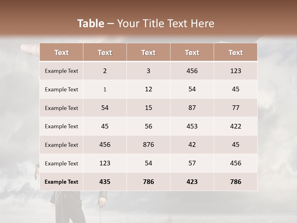 Controlled Caucasian Marionette PowerPoint Template