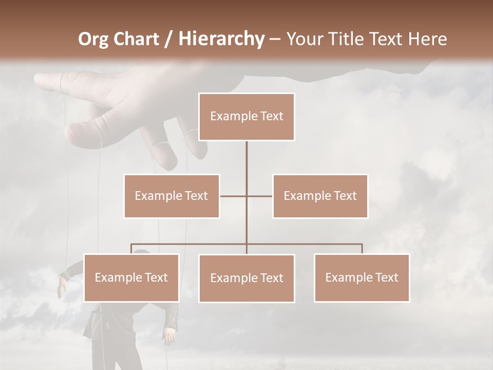 Controlled Caucasian Marionette PowerPoint Template
