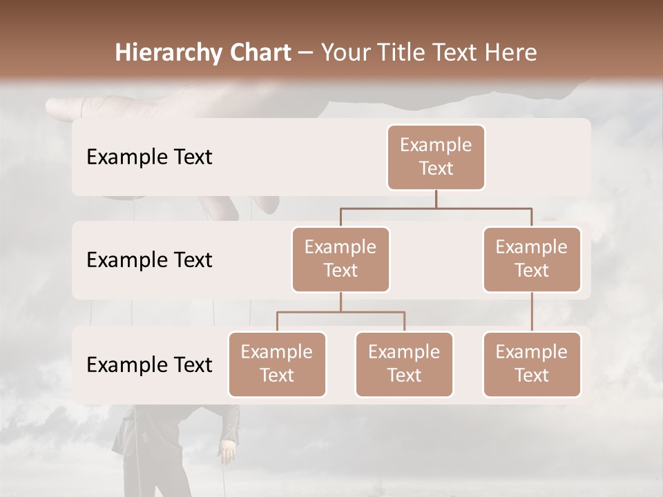 Controlled Caucasian Marionette PowerPoint Template