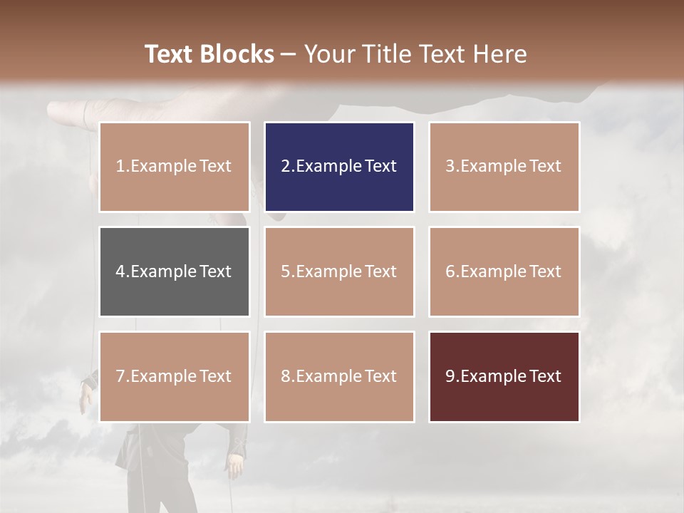 Controlled Caucasian Marionette PowerPoint Template