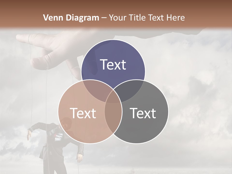 Controlled Caucasian Marionette PowerPoint Template