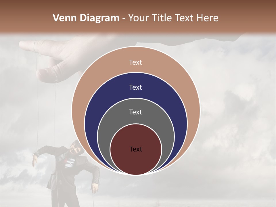 Controlled Caucasian Marionette PowerPoint Template