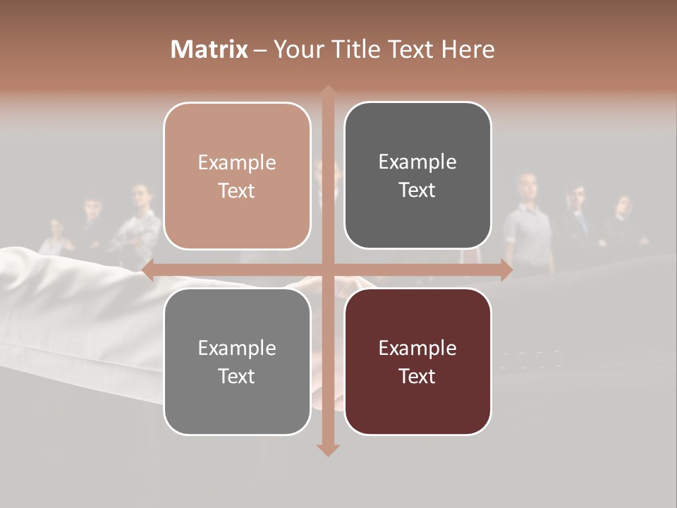 Together Businessman Deal PowerPoint Template
