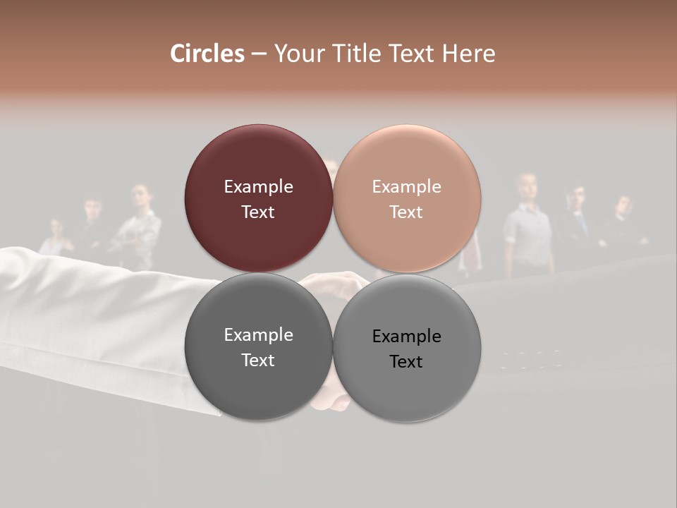 Together Businessman Deal PowerPoint Template