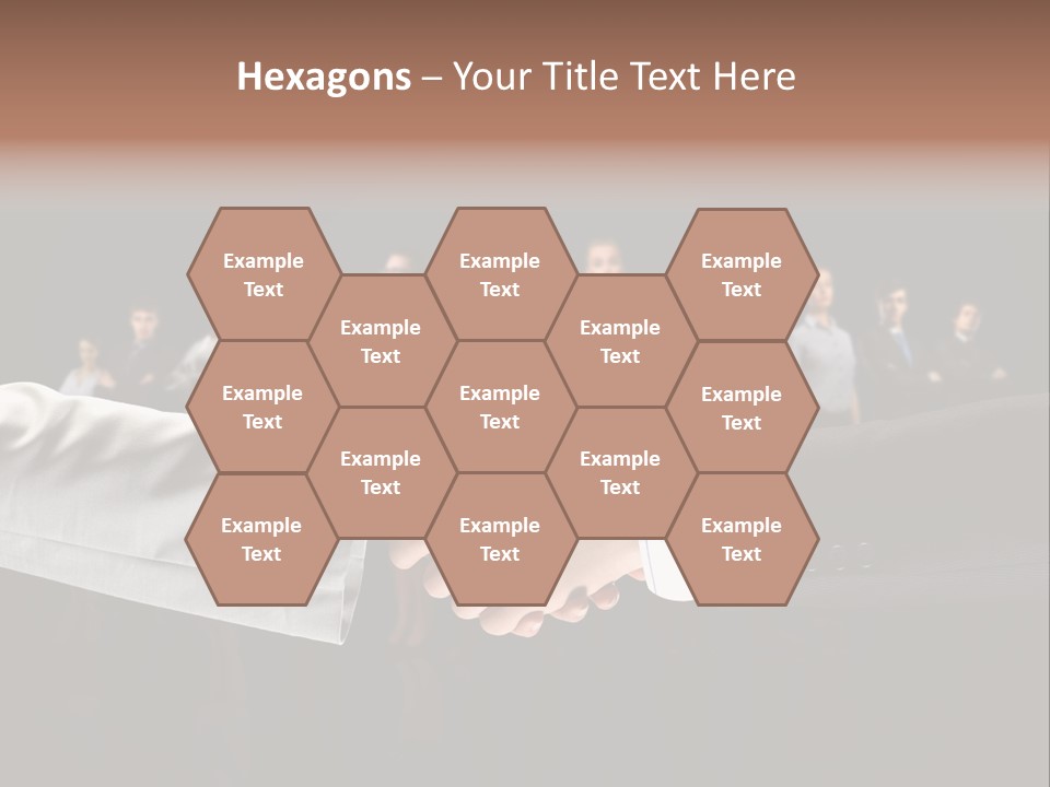 Together Businessman Deal PowerPoint Template