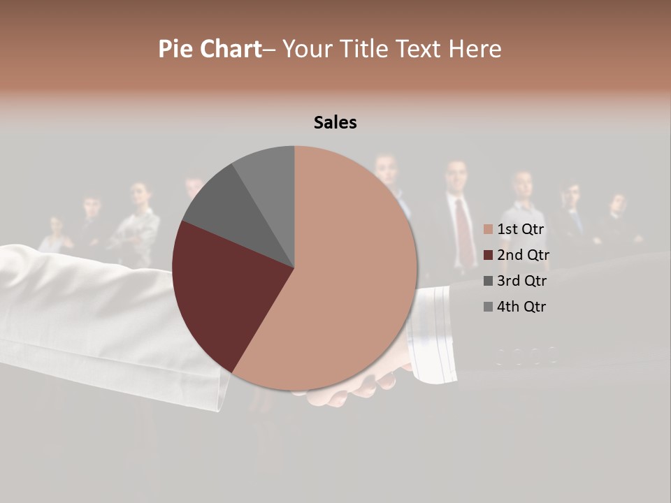 Together Businessman Deal PowerPoint Template