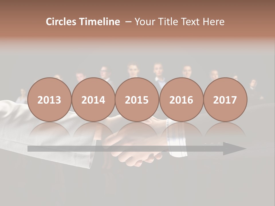 Together Businessman Deal PowerPoint Template