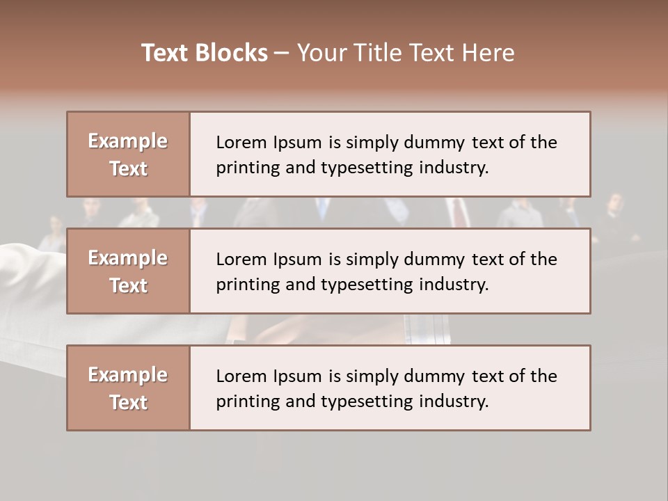 Together Businessman Deal PowerPoint Template