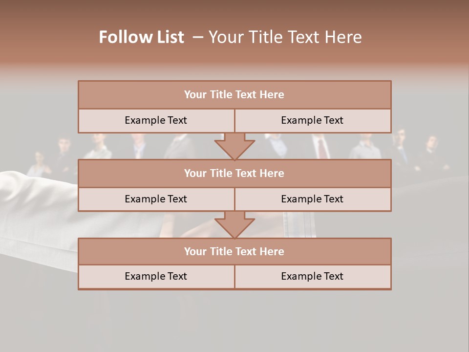 Together Businessman Deal PowerPoint Template
