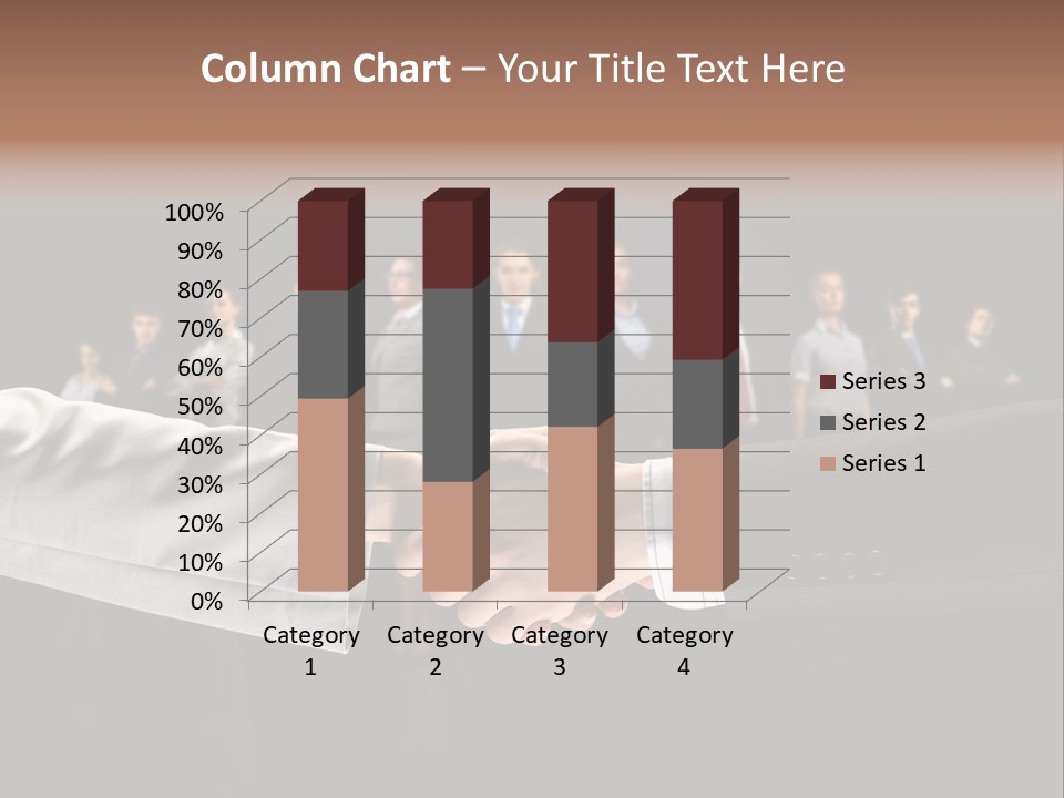 Together Businessman Deal PowerPoint Template