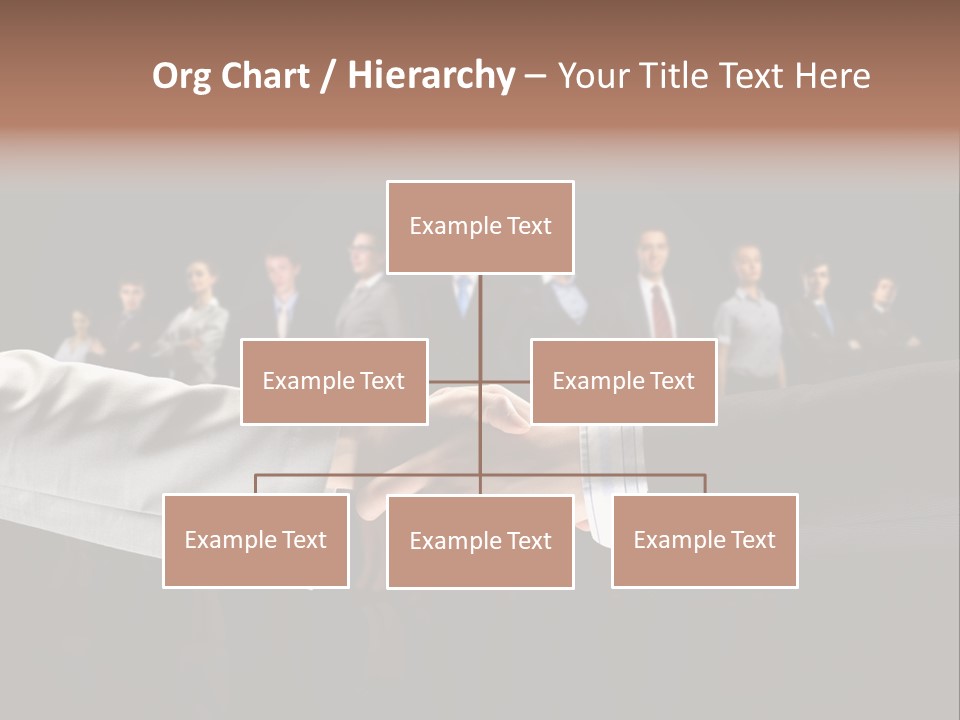 Together Businessman Deal PowerPoint Template