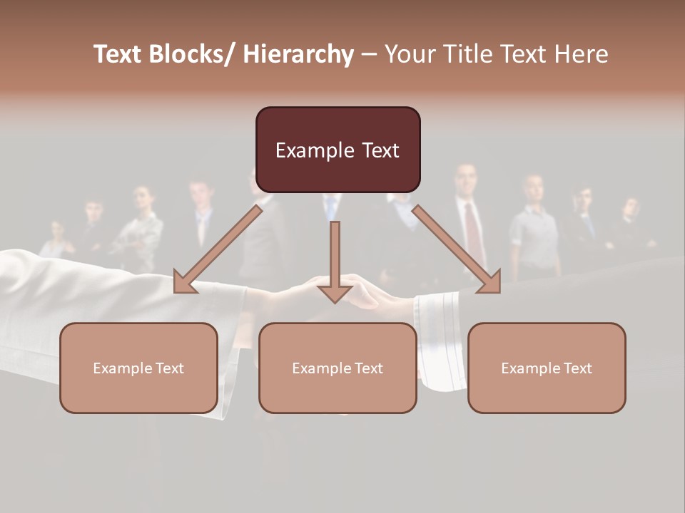 Together Businessman Deal PowerPoint Template