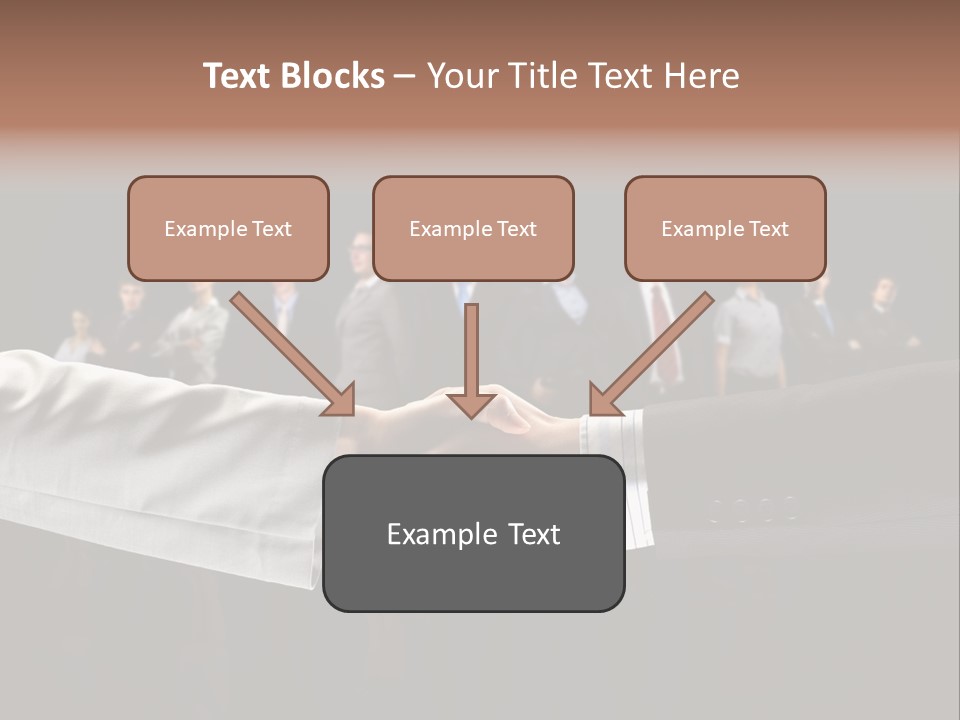 Together Businessman Deal PowerPoint Template