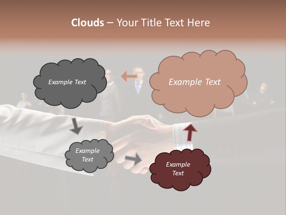 Together Businessman Deal PowerPoint Template