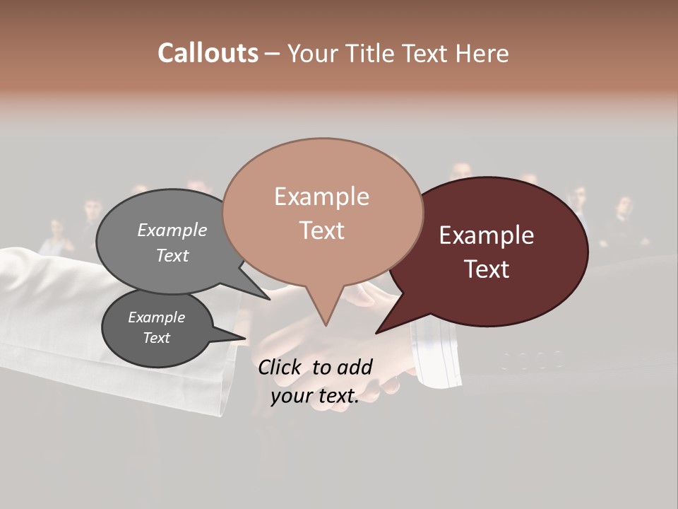 Together Businessman Deal PowerPoint Template