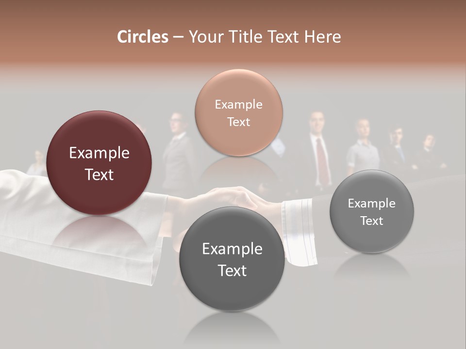 Together Businessman Deal PowerPoint Template