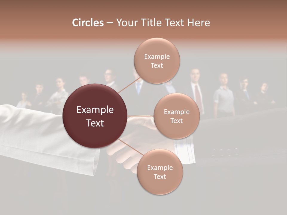 Together Businessman Deal PowerPoint Template