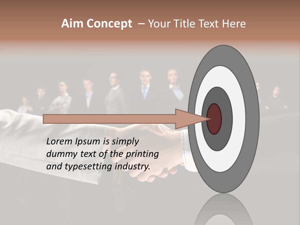 Together Businessman Deal PowerPoint Template