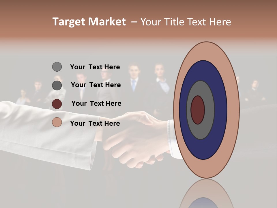 Together Businessman Deal PowerPoint Template