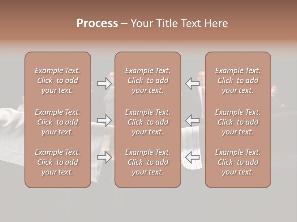 Together Businessman Deal PowerPoint Template