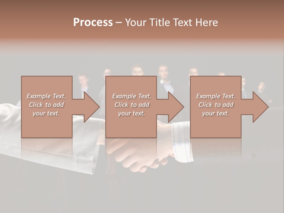 Together Businessman Deal PowerPoint Template