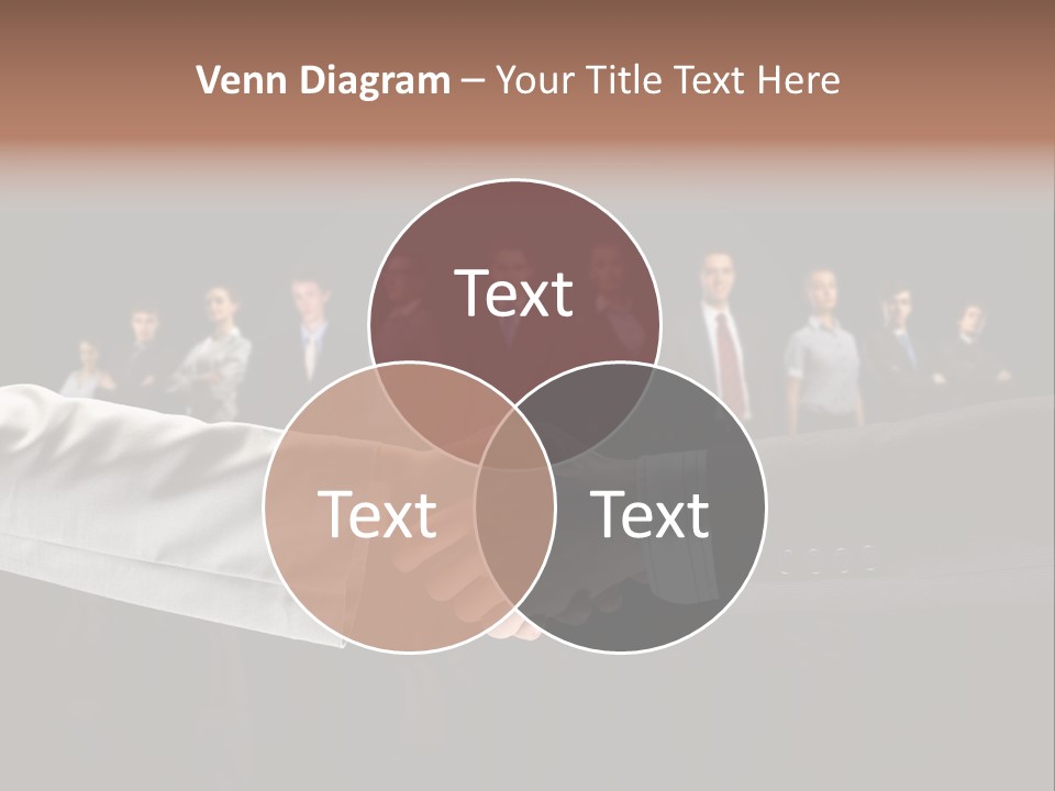 Together Businessman Deal PowerPoint Template