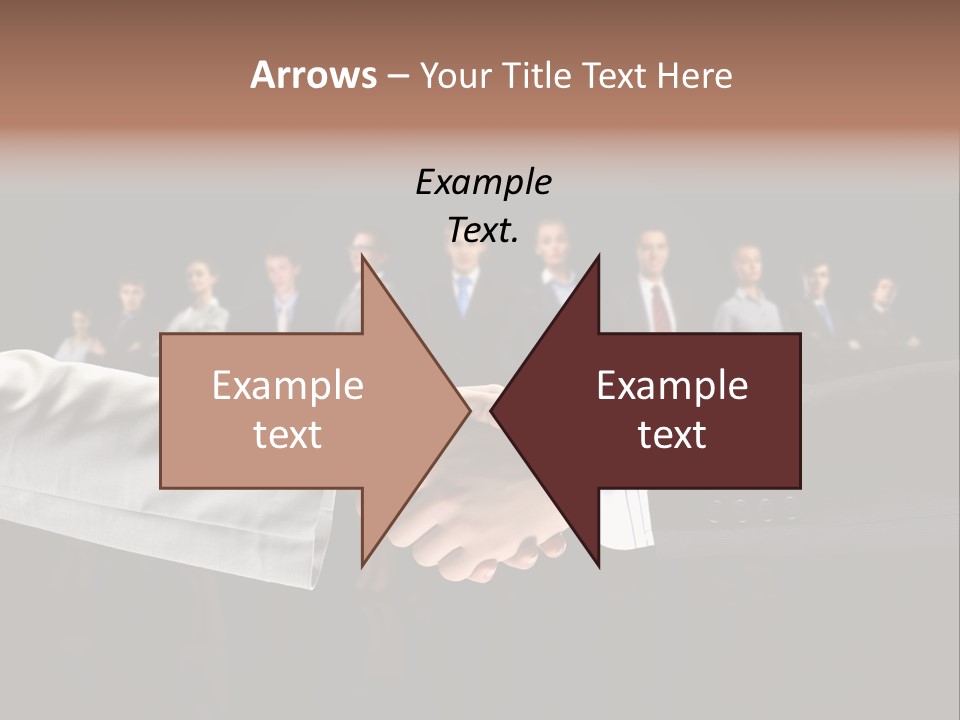 Together Businessman Deal PowerPoint Template