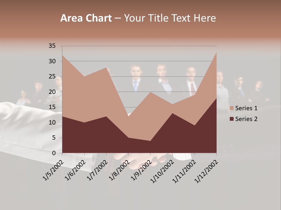 Together Businessman Deal PowerPoint Template